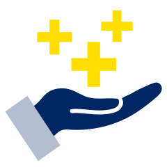 Hand open accepting value