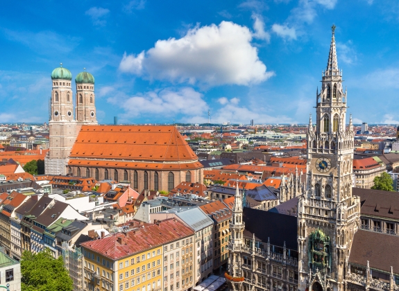 Panoramic view of Munich, Germany