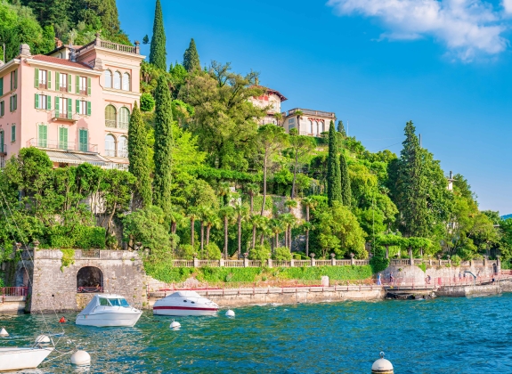 Varenna, the Lombard village of lovers on Lake Como. The small village of Varenna is the perfect place for a romantic weekend. The Walk of Lovers is pedestrian path over water of lake.