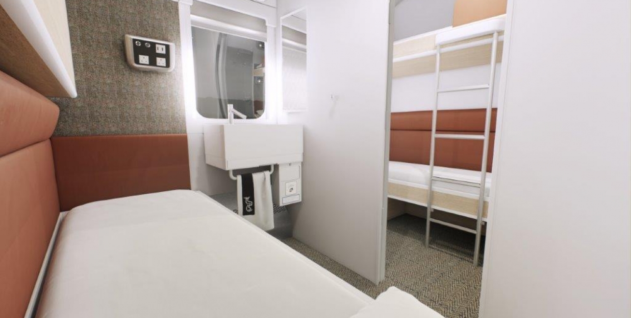 Classic Room onboard the Caledonian Sleeper Train