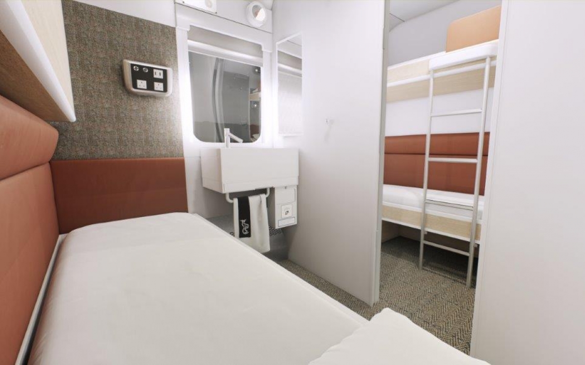 Classic Room onboard the Caledonian Sleeper Train