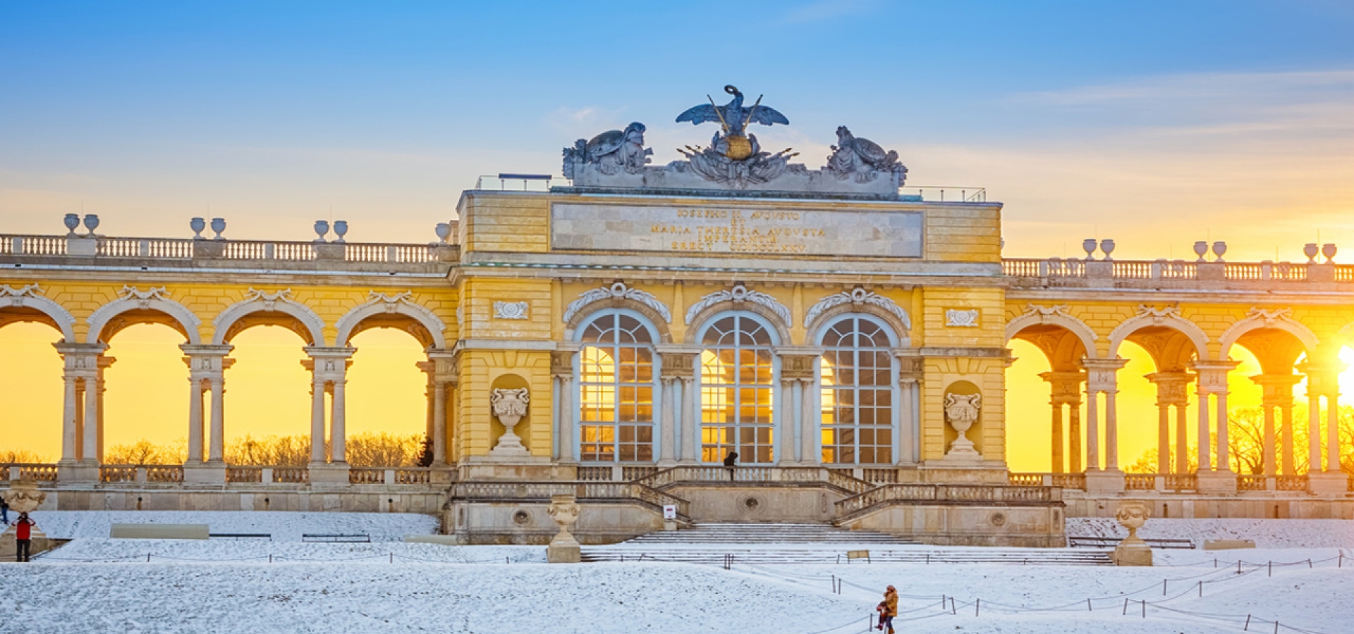 The Schonbrunn Palace in Vienna