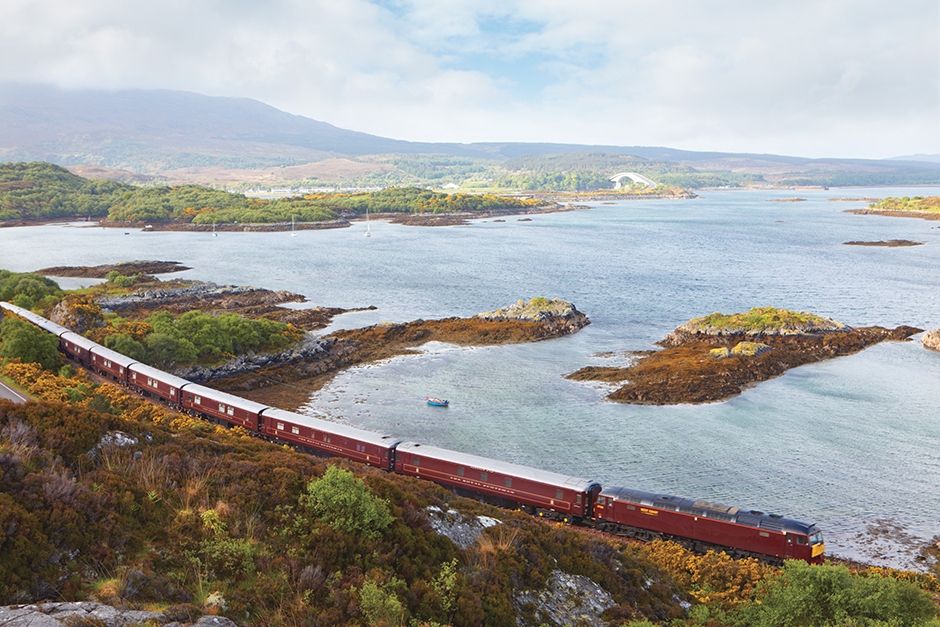 Belmond Royal Scotsman train scenic view Belmond Royal Scotsman train scenic view