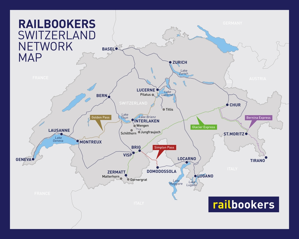 Switzerland Network Map
