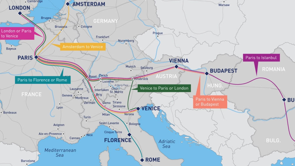 venice simplon-orient-express route map cover
